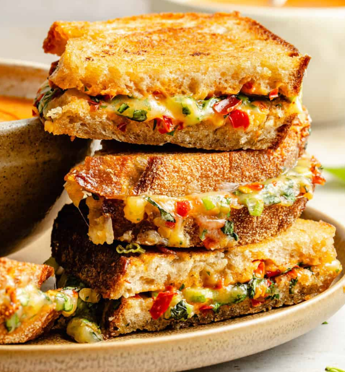 veg grilled cheese sandwich