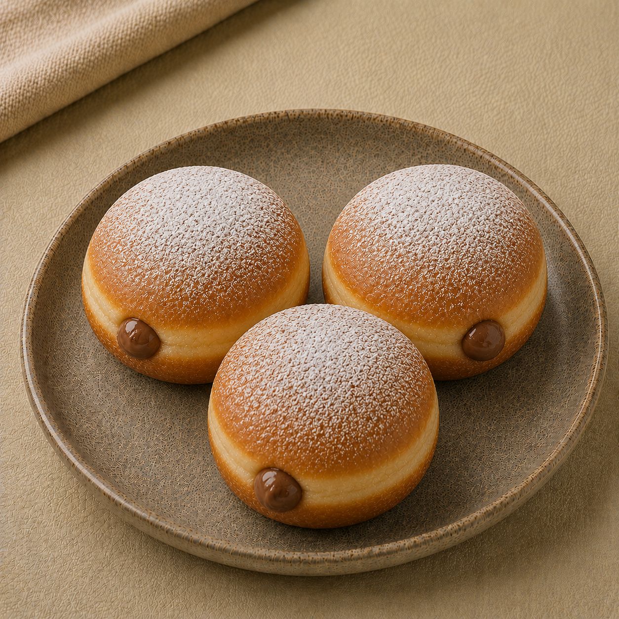 Hazelnut Bomboloni