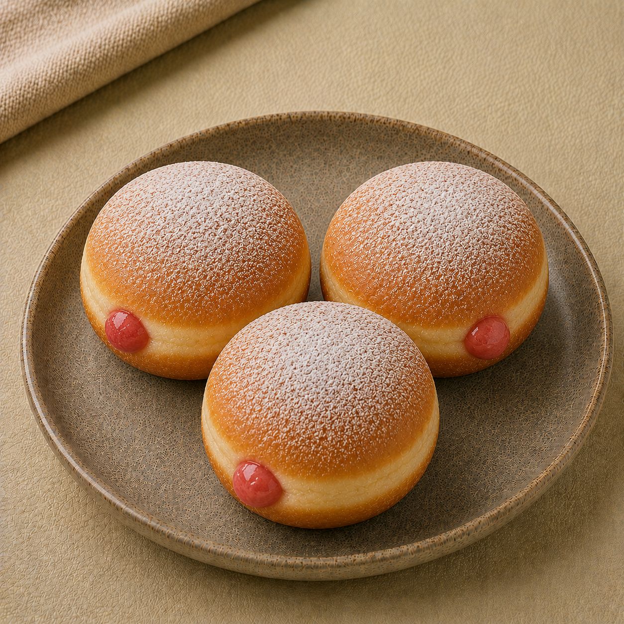 Strawberry Bomboloni